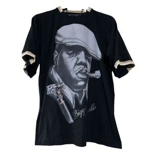 RAW BLUE Vintage Rare Black Biggie Smalls Hip Hop Y2K Skater Baggy Streetwear XL